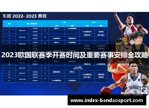 2023欧国联赛季开赛时间及重要赛事安排全攻略 2023欧国联赛季开赛时间及重要赛事安排全攻略